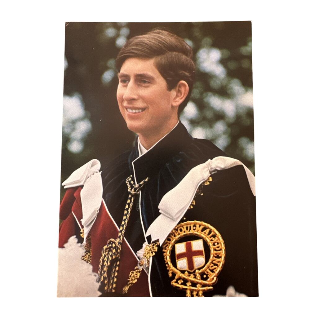 Prince Charles Prince of Wales vintage postcard Pitkins Pictorial 1960s/70s